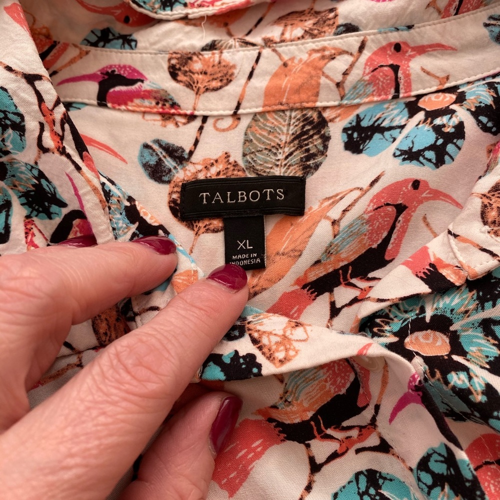 Gorgeous Button Down Top From Talbots - image 2